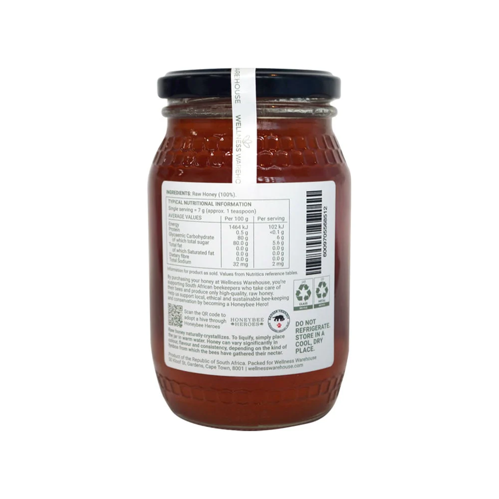 Wellness - Honey Raw Fynbos 500g - Image 2