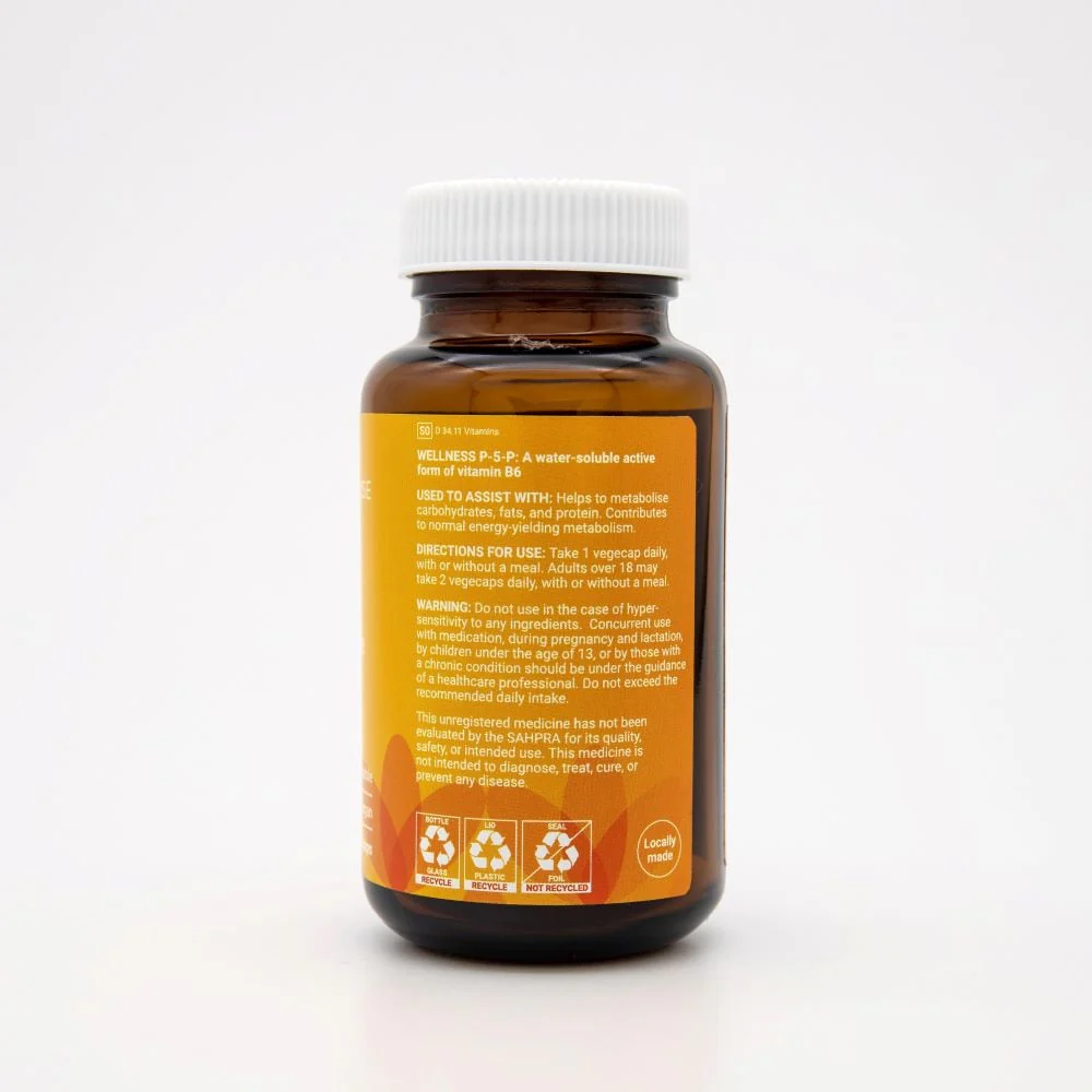 Wellness - P-5-P (Pyridoxal-5-Phosphate) 50mg 60s - Image 2
