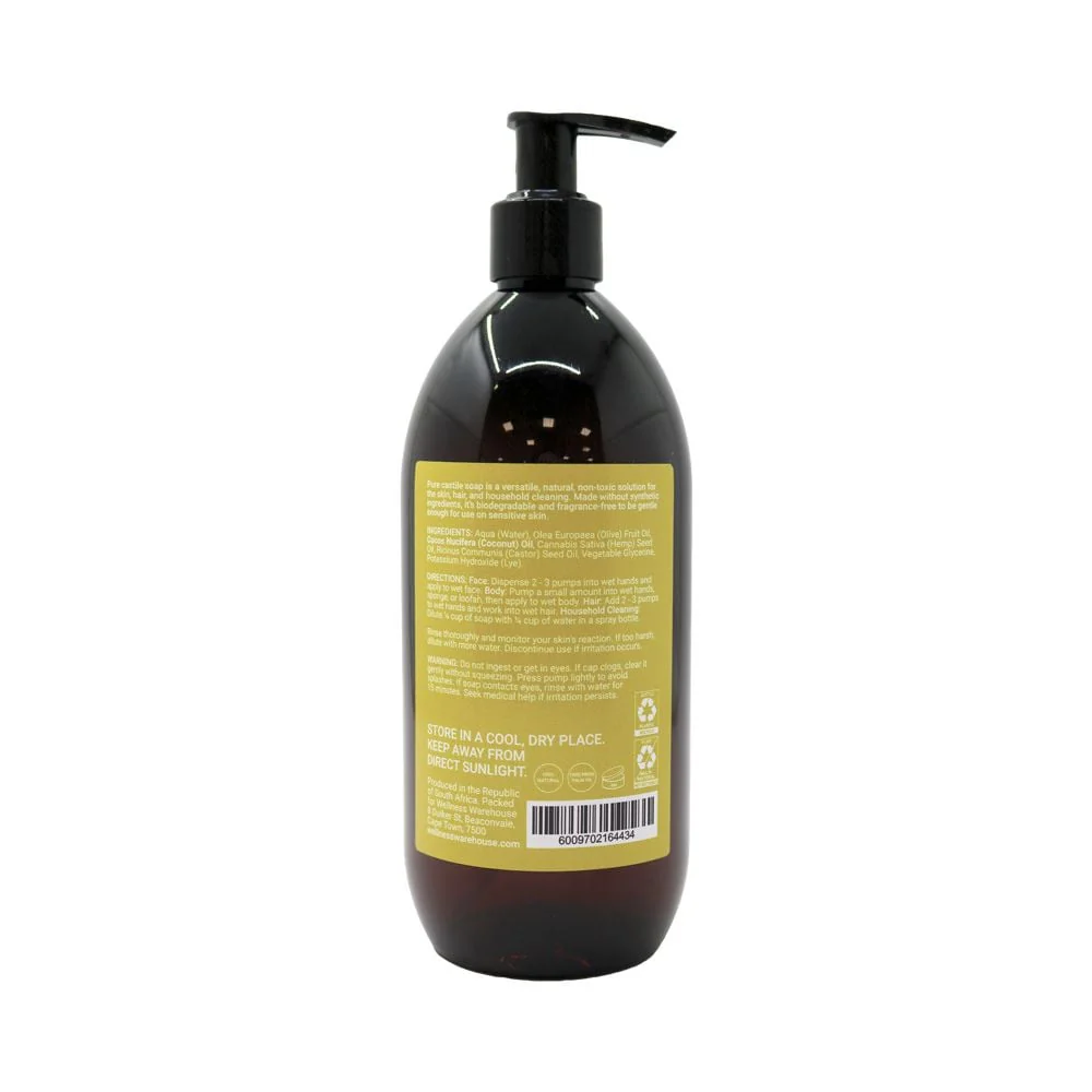 Wellness - Radiance Castile Liquid Soap Fragrance Free 500ml - Image 2