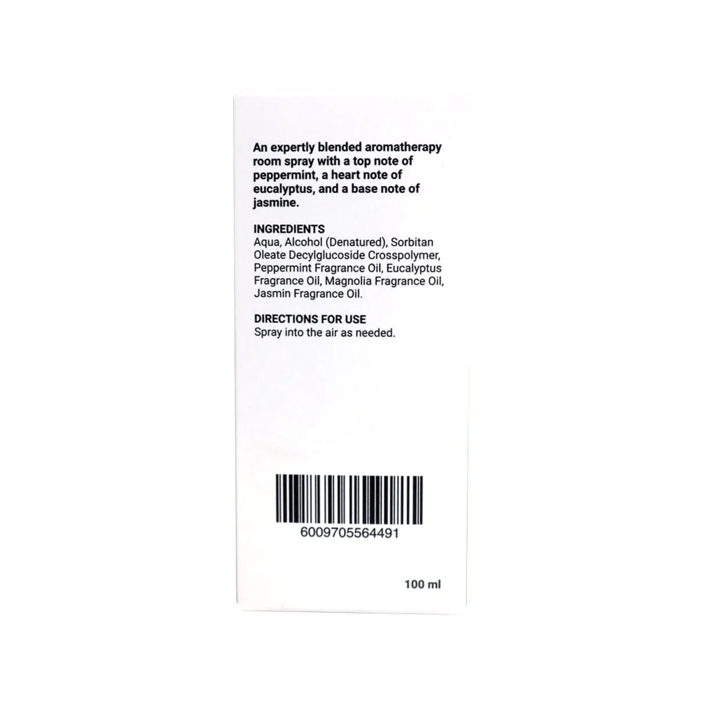 Wellness - Room Mist Peppermint Eucalyptus & Jasmine 100ml - Image 2