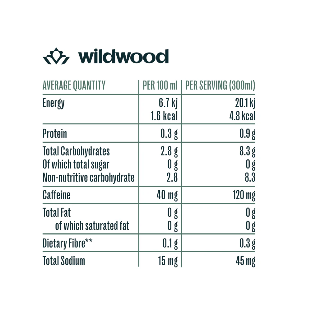 Wildwood - Yerba Mate Lemon & Ginger Sugar Free 300ml - Image 2