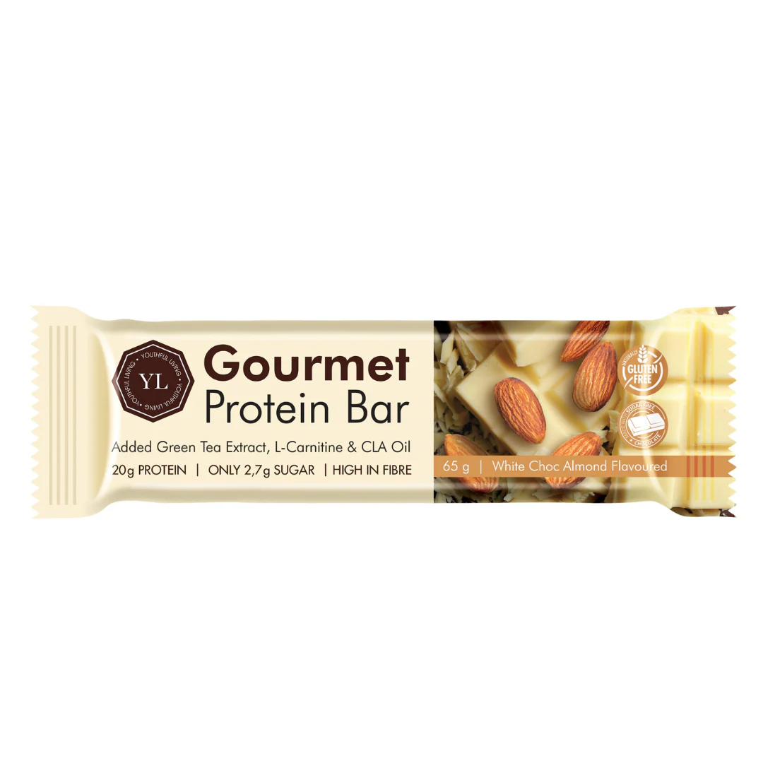 Youthful Living - Bar Protein Gourmet White Chocolate Almond 65g