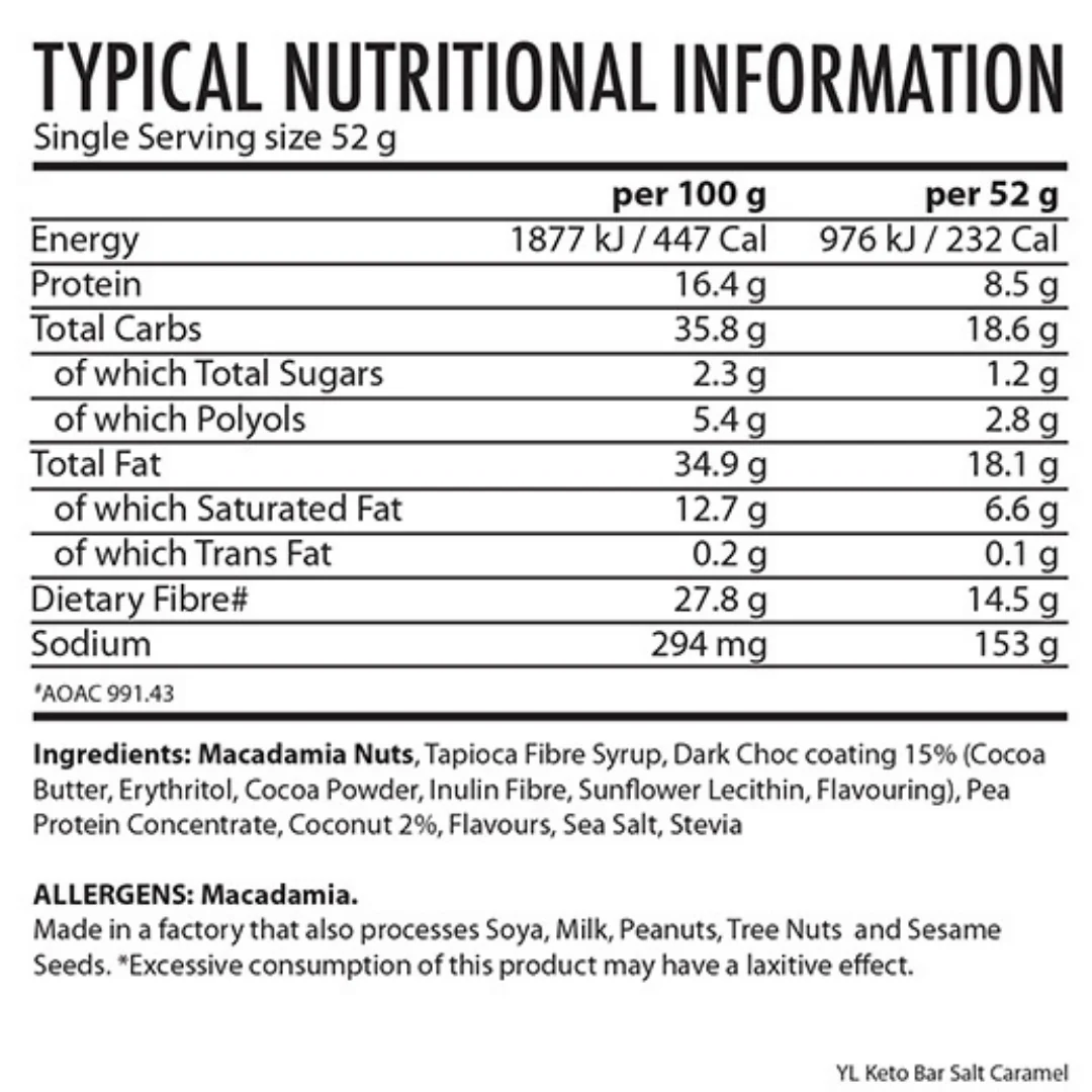 Youthful Living - Bar Keto Collagen Salted Caramel 52g - Image 2